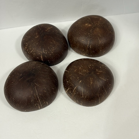 Coconut Shell Bowls Set Of 4 never used - Picture 5 of 5